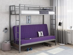 кровать с диваном Мадлен материал дивана фиолетовый